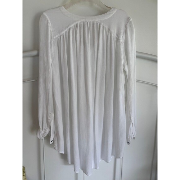Free People Small white hippie floating tunic fall photos READ - Picture 4 of 9
